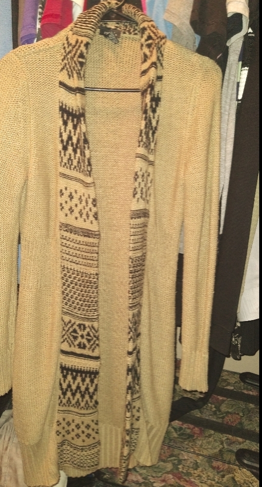 Hand woven Rue 21 overcoat